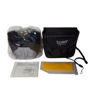 STAUER OPTICS BINOCULARS 8x21 with Carry Case and Cleaning Cloth NEW IN BOX